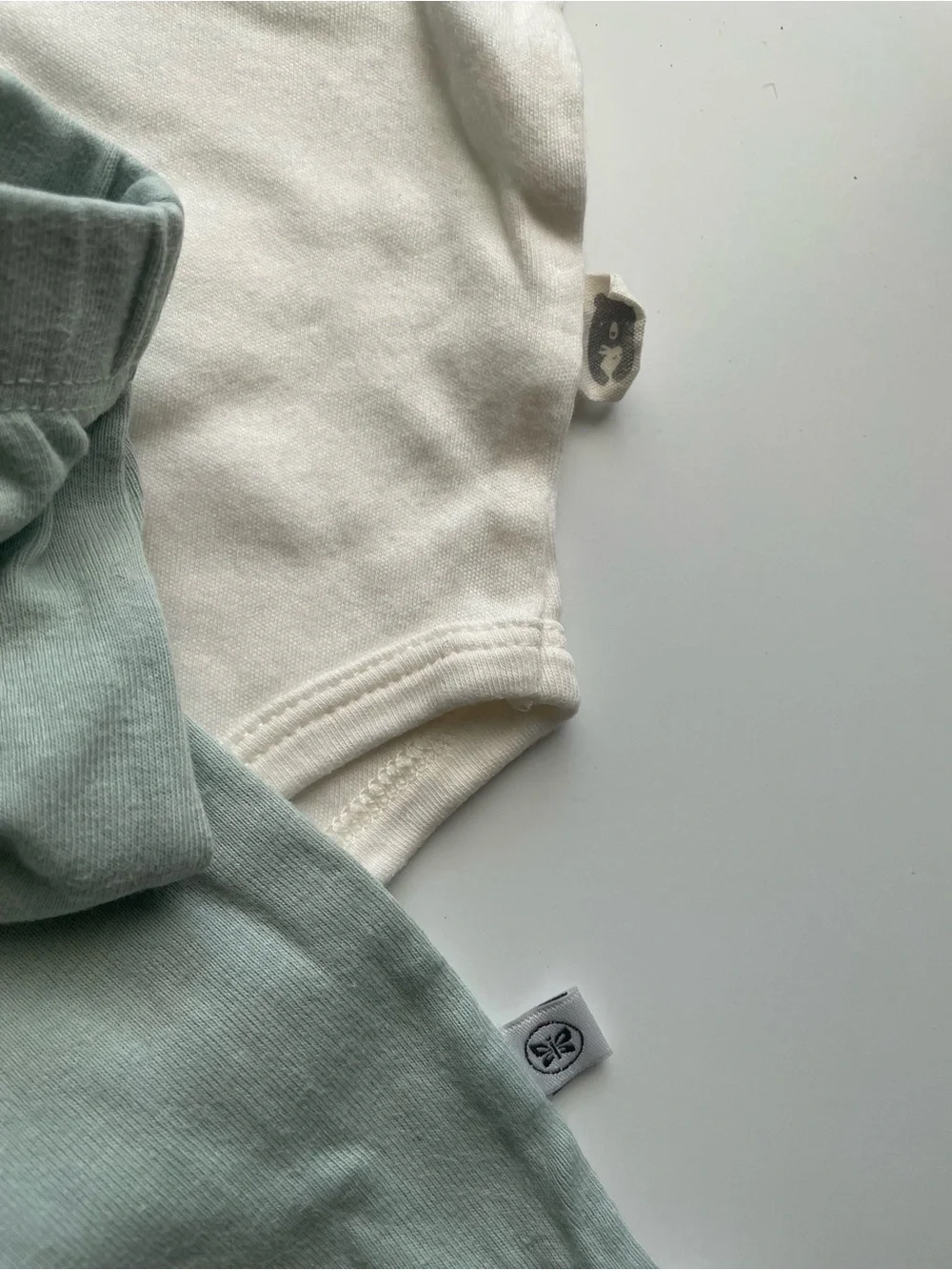 100% Organic Cotton 2-pc Set Cream Baby Bodysuit with 'home is my happy place.'